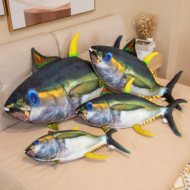 Custom Large Size Simulated Tuna Plush Toys Soft Plush Stuffed Sea